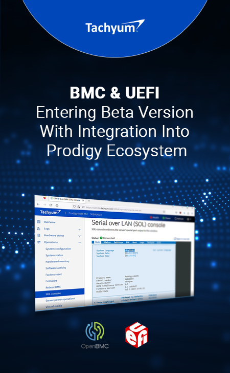 Spoločnosť Tachyum predviedla beta verziu BMC/UEFI na Prodigy FPGA