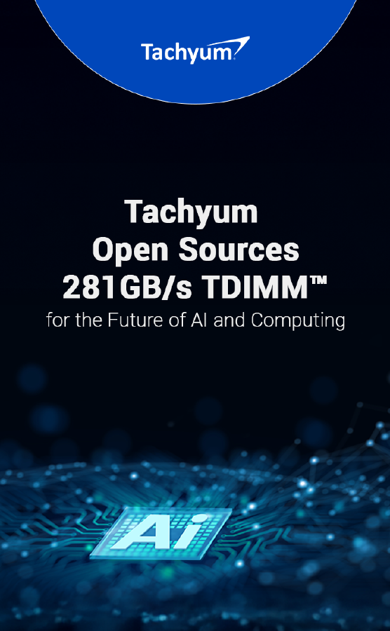 Tachyum Open Sources 281GB/s TDIMM™ for the Future of AI and Computing